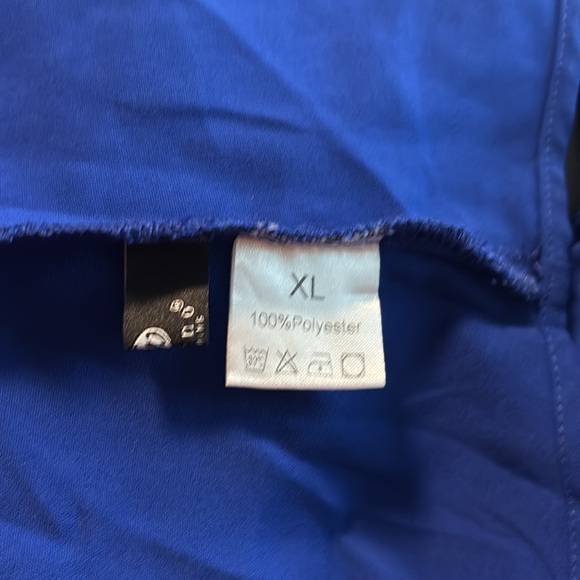 Qirno Chiffon Blouses for Women Ruffle 3/4 Sleeve Dressy V Neck Casual in blue - Picture 10 of 11